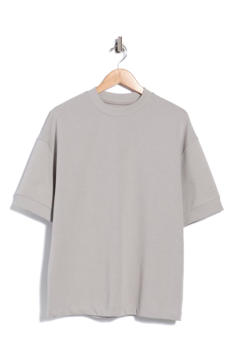 Heavyweight Crewneck T-Shirt, Main, color, STEEL GREY