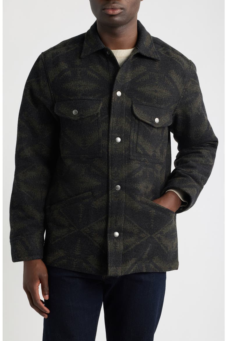 Wool Field Jacket, Alternate, color, MIRROR LAKE OLIVE