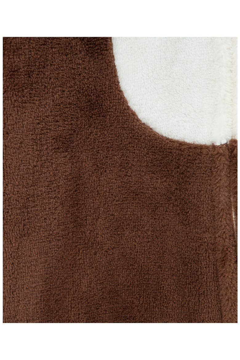 Kids' Turkey Fleece Footie, Alternate, color, BROWN