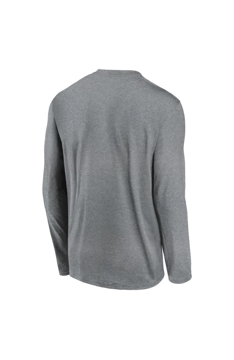 Nike Men's Nike Heather Gray Duke Blue Devils Primetime Alternate Logo Legend Long Sleeve T-Shirt, Alternate, color, Heather Gray