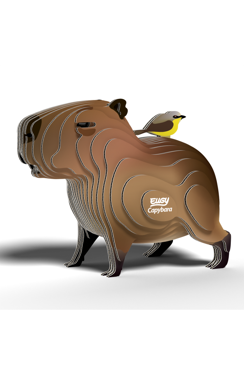Eugy Puzzles Capybara 3D Puzzle, Alternate, color, NO COLOR