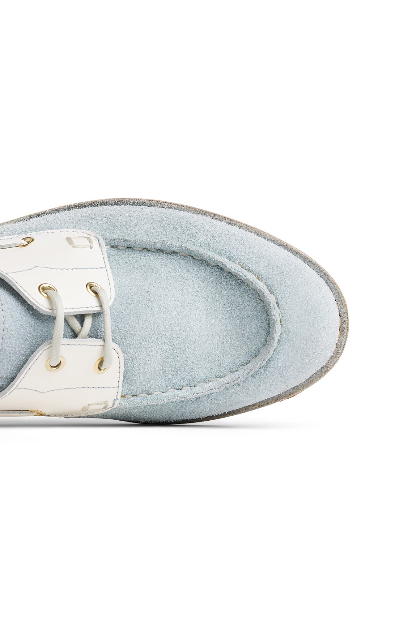 THE OFFICE OF US Ginger Leather Boat Shoe, Alternate, color, Sea Mist
