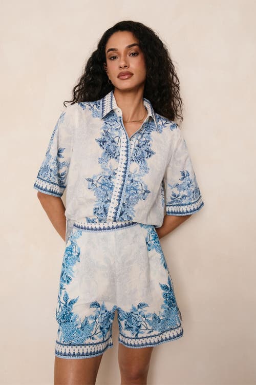 RAISHMA Ethel Shorts in Blue at Nordstrom, Size 16