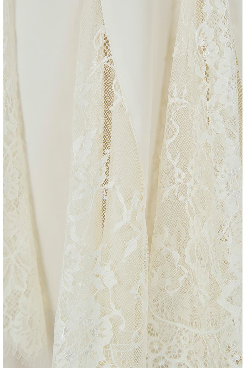 Lace Inset Minidress, Alternate, color, IVORY