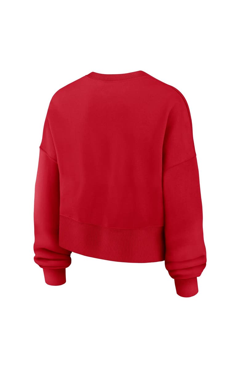 Nike Women's Nike Red Boston Red Sox Oversized High Hip Pullover Sweatshirt, Alternate, color, 