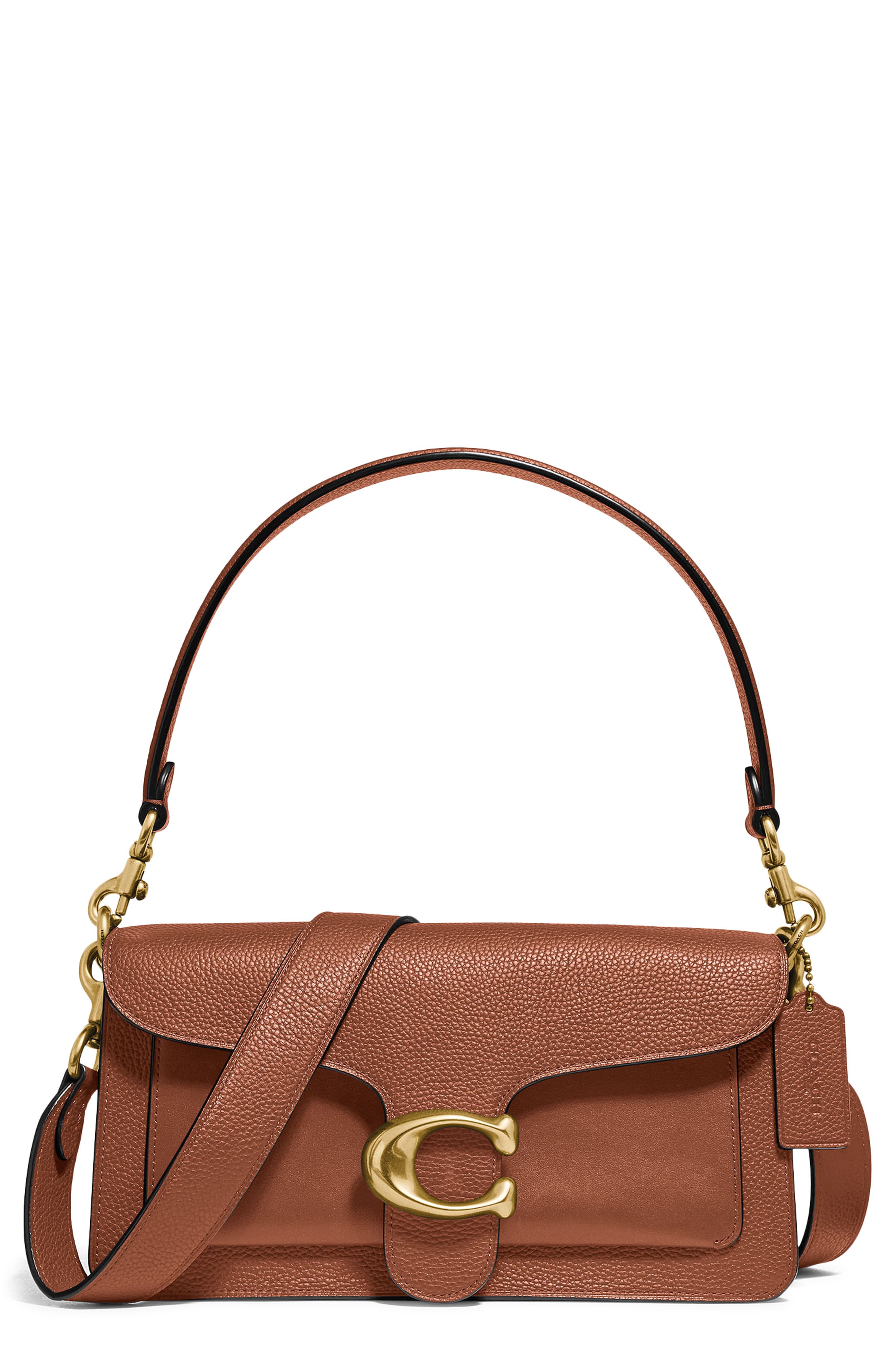 COACH Tabby 26 Mixed Leather Crossbody Bag, Main, color, 