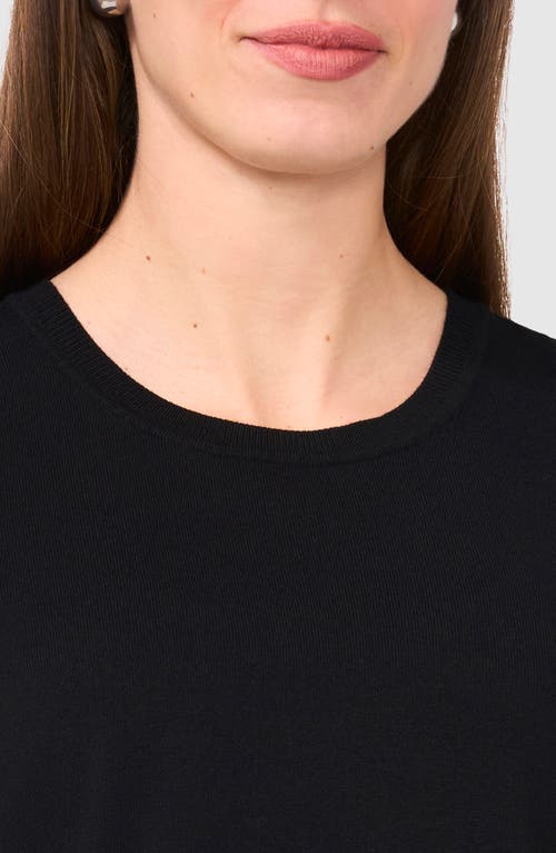 Halogenr Halogen(r) Crewneck Sweater Tank In Rich Black