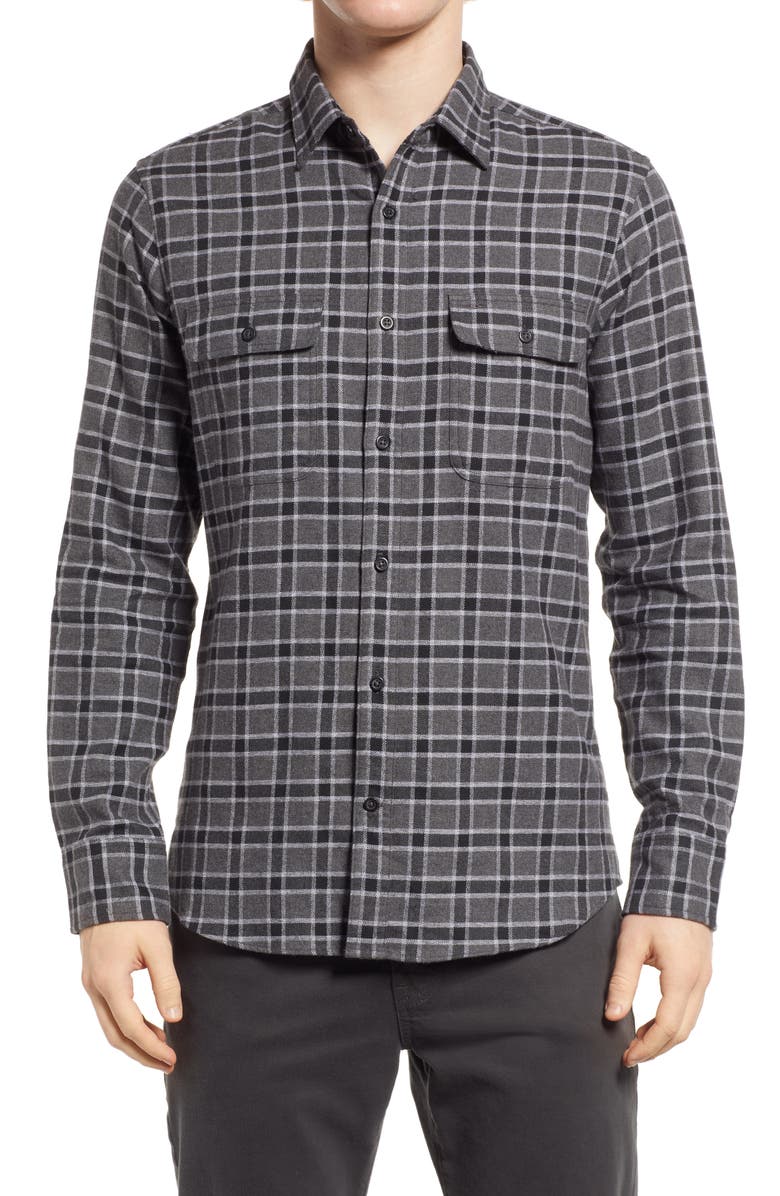 Nordstrom Flannel Button-Up Shirt, Main, color,