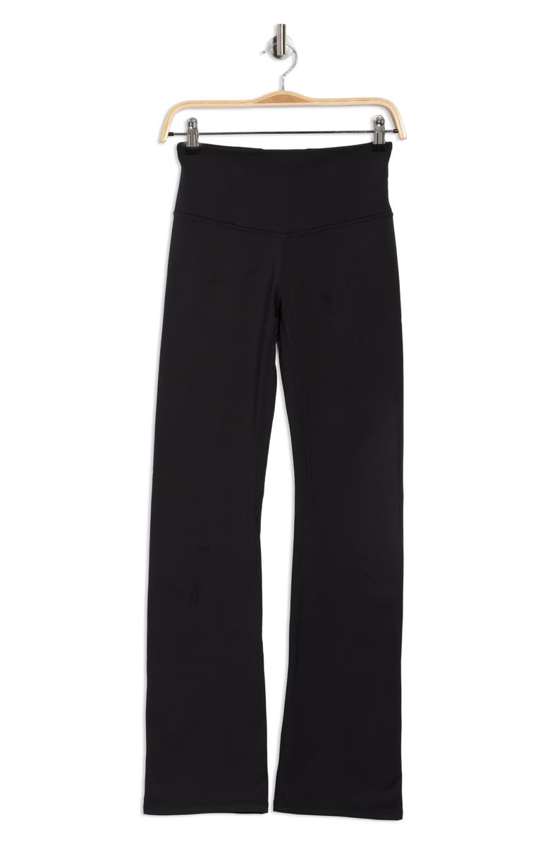 Z by Zella Fleece Lined Bootcut Leggings, Alternate, color, Black