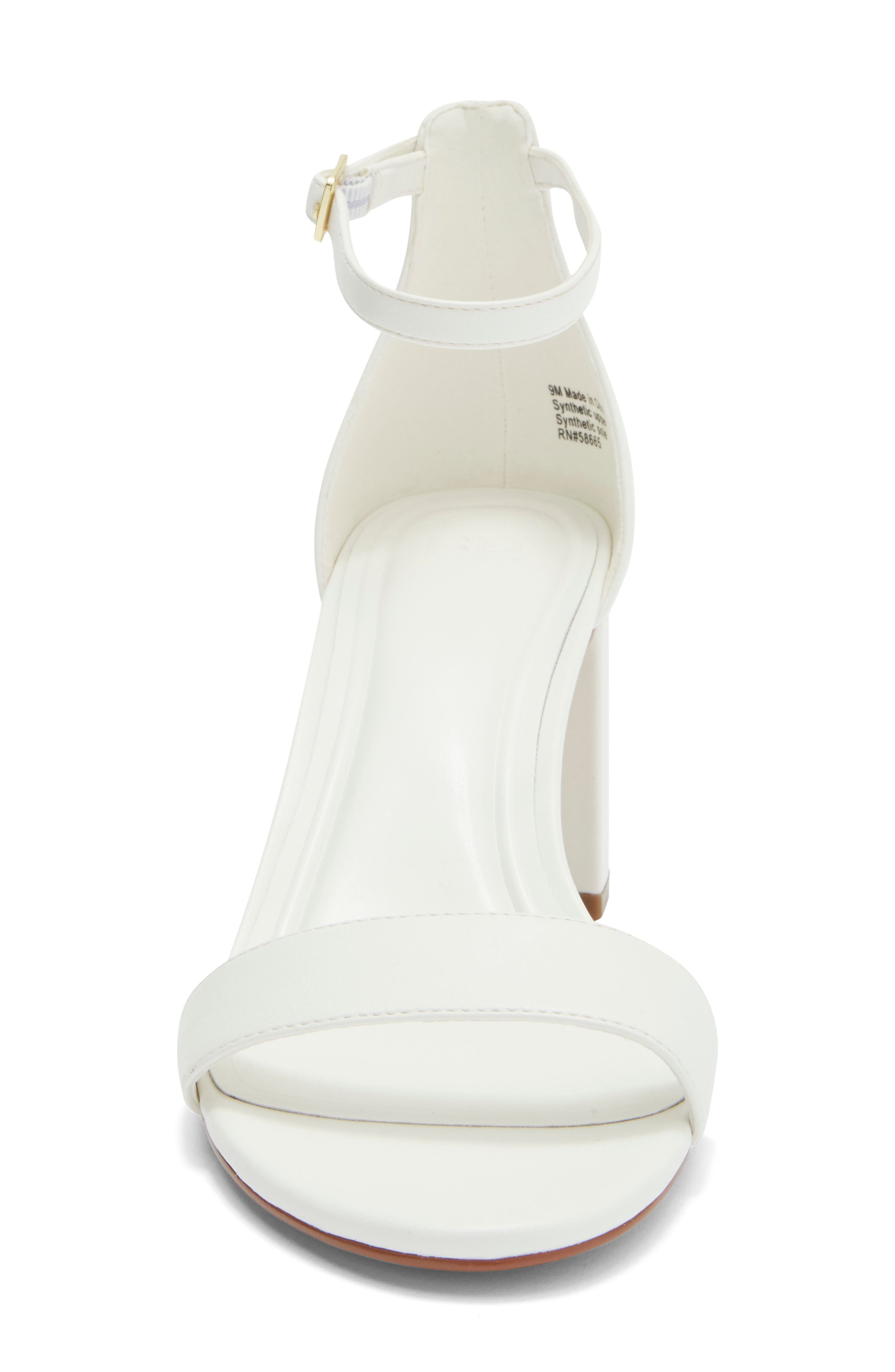 Frenchie Block Heel Ankle Strap Sandal, Alternate, color, IVORY EGRET