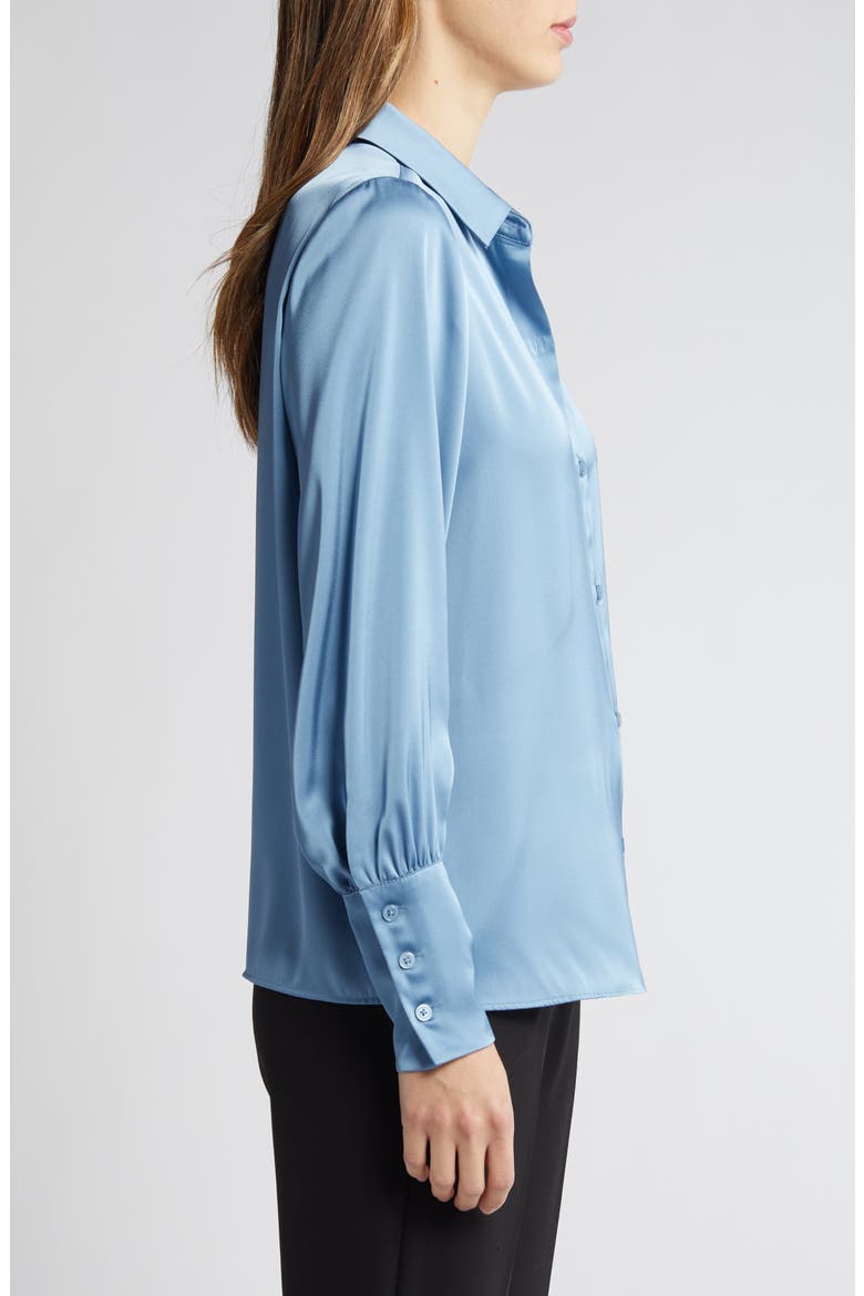 Button-Up Shirt, Alternate, color, SHADOW BLUE