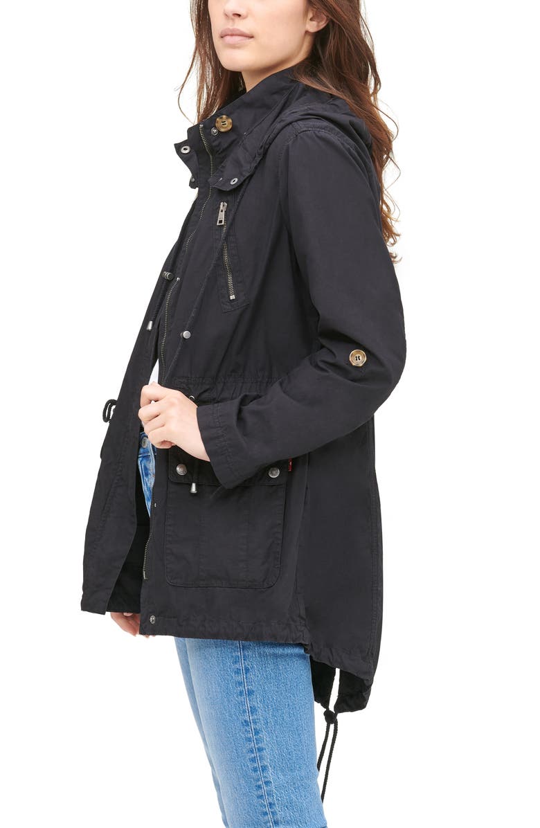 Levi's<sup>®</sup> Parachute Hooded Cotton Utility Jacket, Alternate, color,