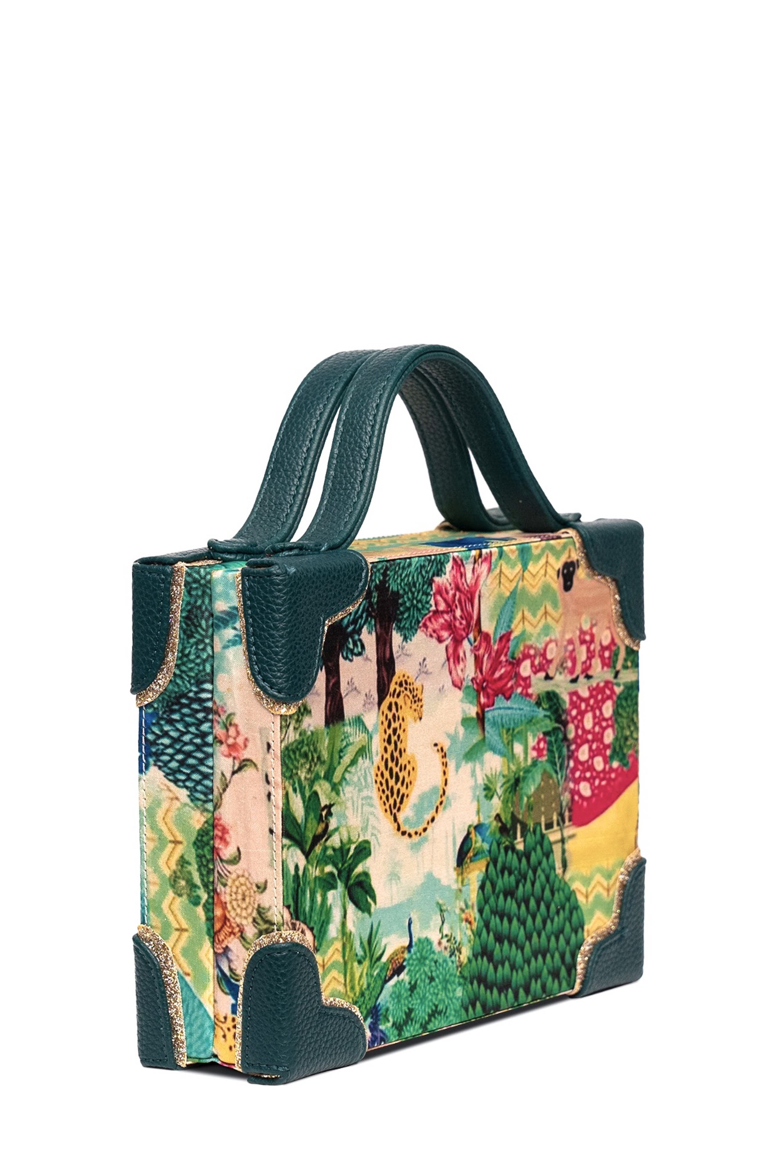 Simitri Printed Briefcase Bag, Alternate, color, Faerie Green