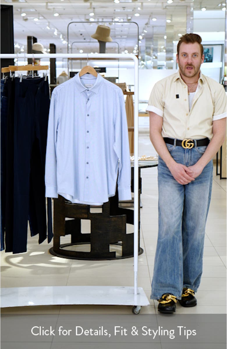 Jules OoohCotton<sup>®</sup> Dot Print Button-Up Shirt, sales video thumbnail