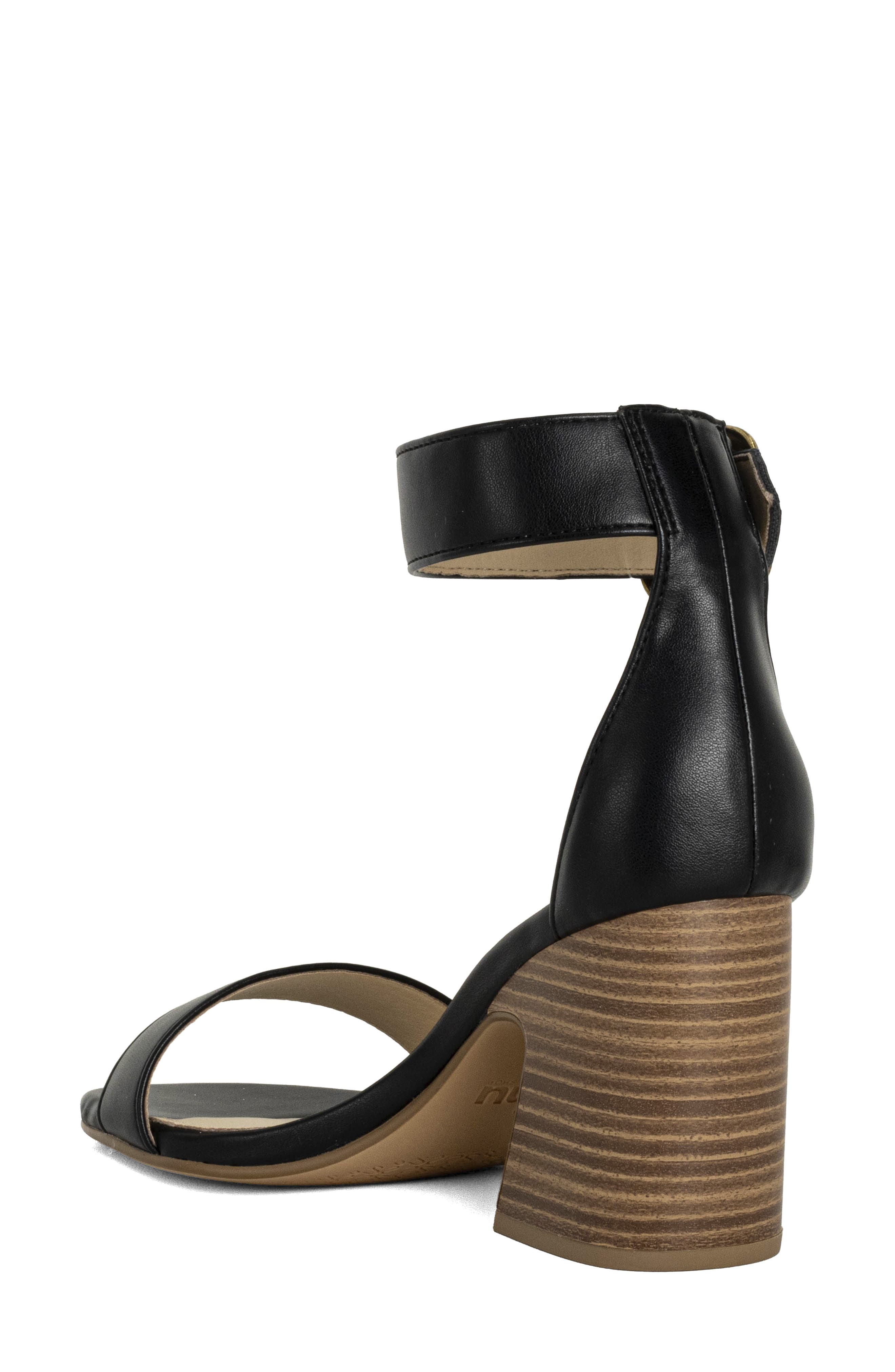 SHUSHOP Eliya Ankle Strap Sandal, Alternate, color, Black
