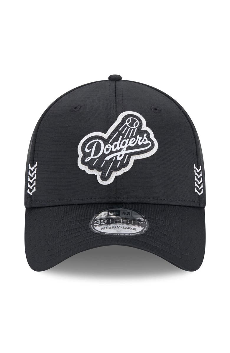 New Era Men's New Era  Black Los Angeles Dodgers 2024 Clubhouse 39THIRTY Flex Fit Hat, Alternate, color, 