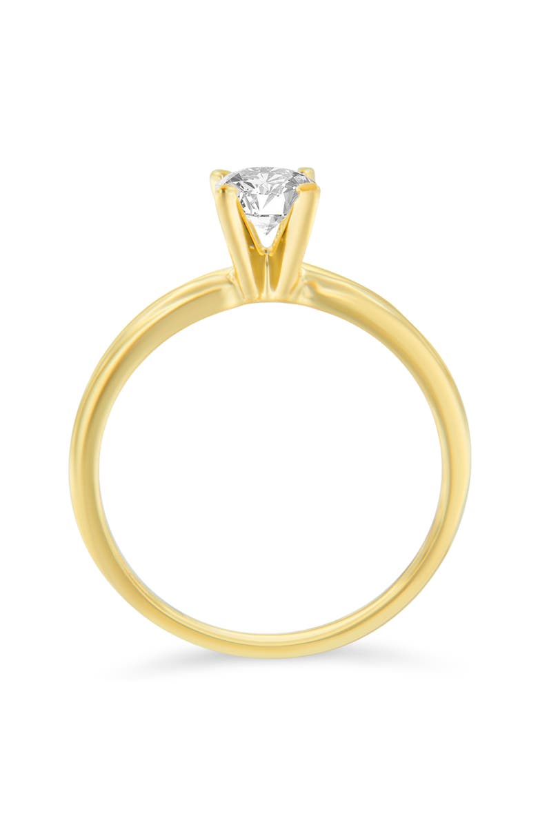 Haus of Brilliance GIA Certified 14k Gold 1/2 Cttw Diamond Solitaire Engagement Ring, Alternate, color, Yellow Gold