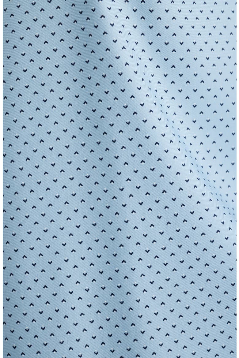 Trim Fit Geometric Print Premium Cotton Blend Twill Dress Shirt, Alternate, color, BLUE LORENZO GEO