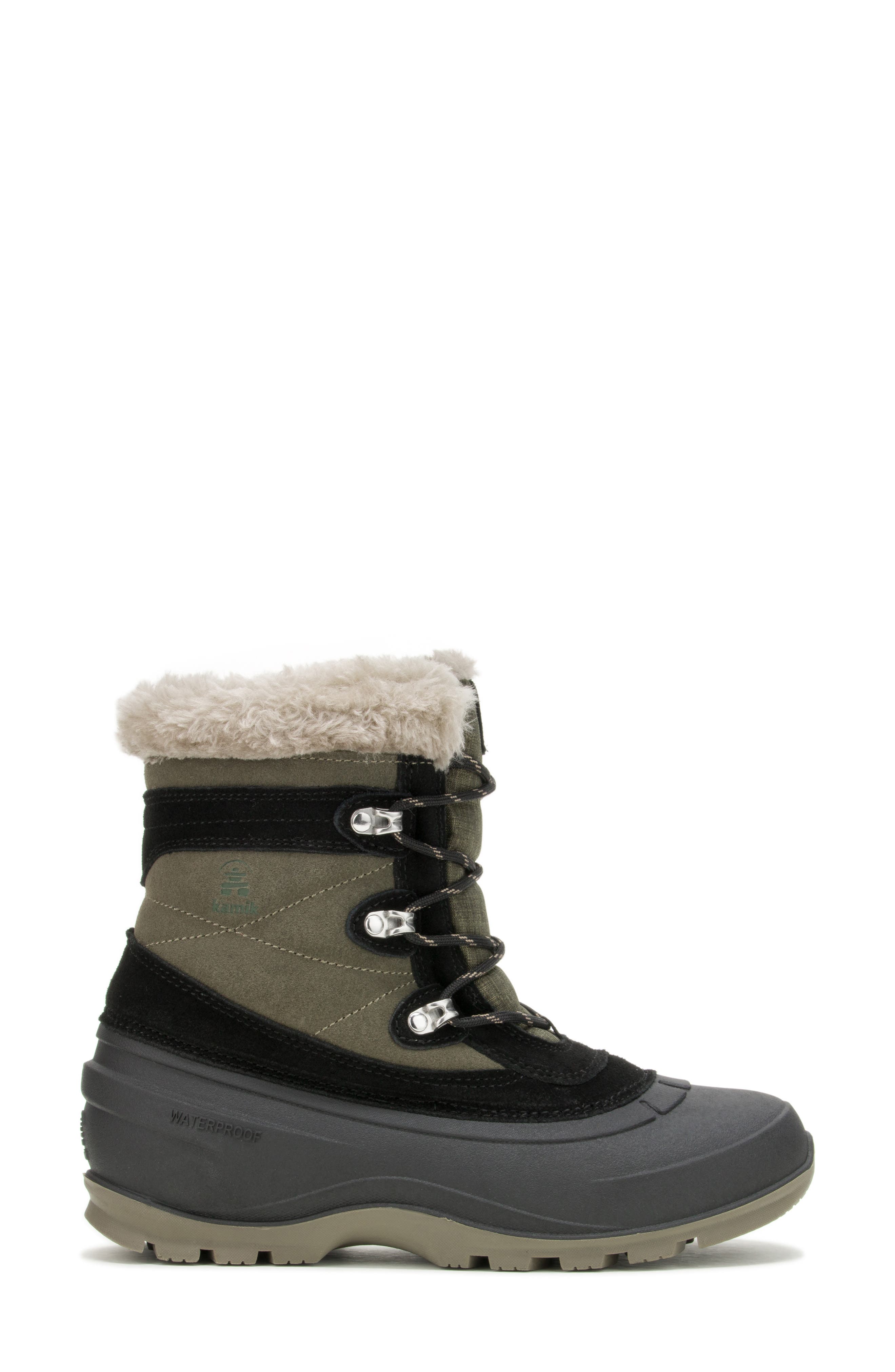 Kamik Snovalley 5 Faux Fur Cuff Waterproof Snow Boot, Alternate, color, 