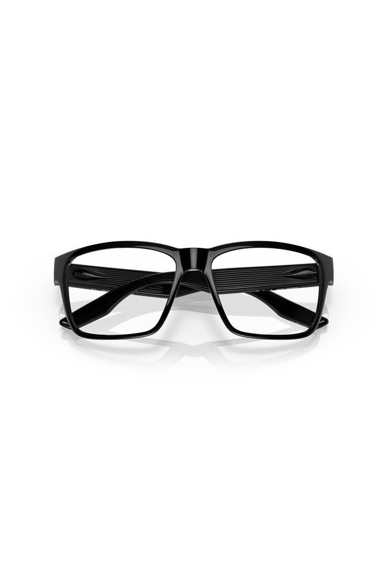 57mm Square optical glasses, Alternate, color, Black