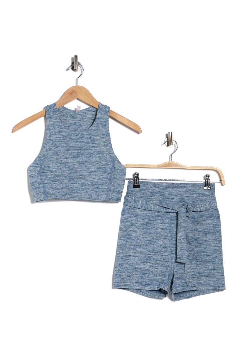 High Tide Crop Tank & Bike Shorts Set, Alternate, color, BLUE COMBO