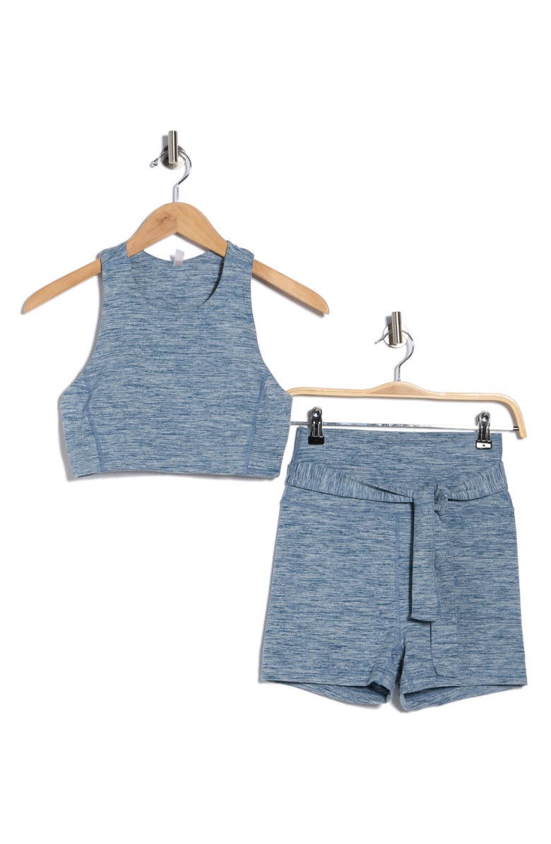 FP Movement by Free People High Tide Crop Tank & Bike Shorts Set, Alternate, color, Blue Combo