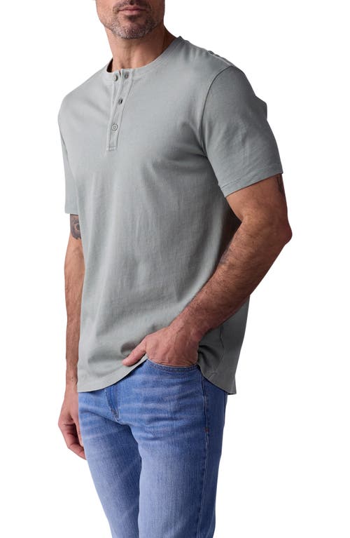 The Normal Brand Henley T-shirt In Juniper