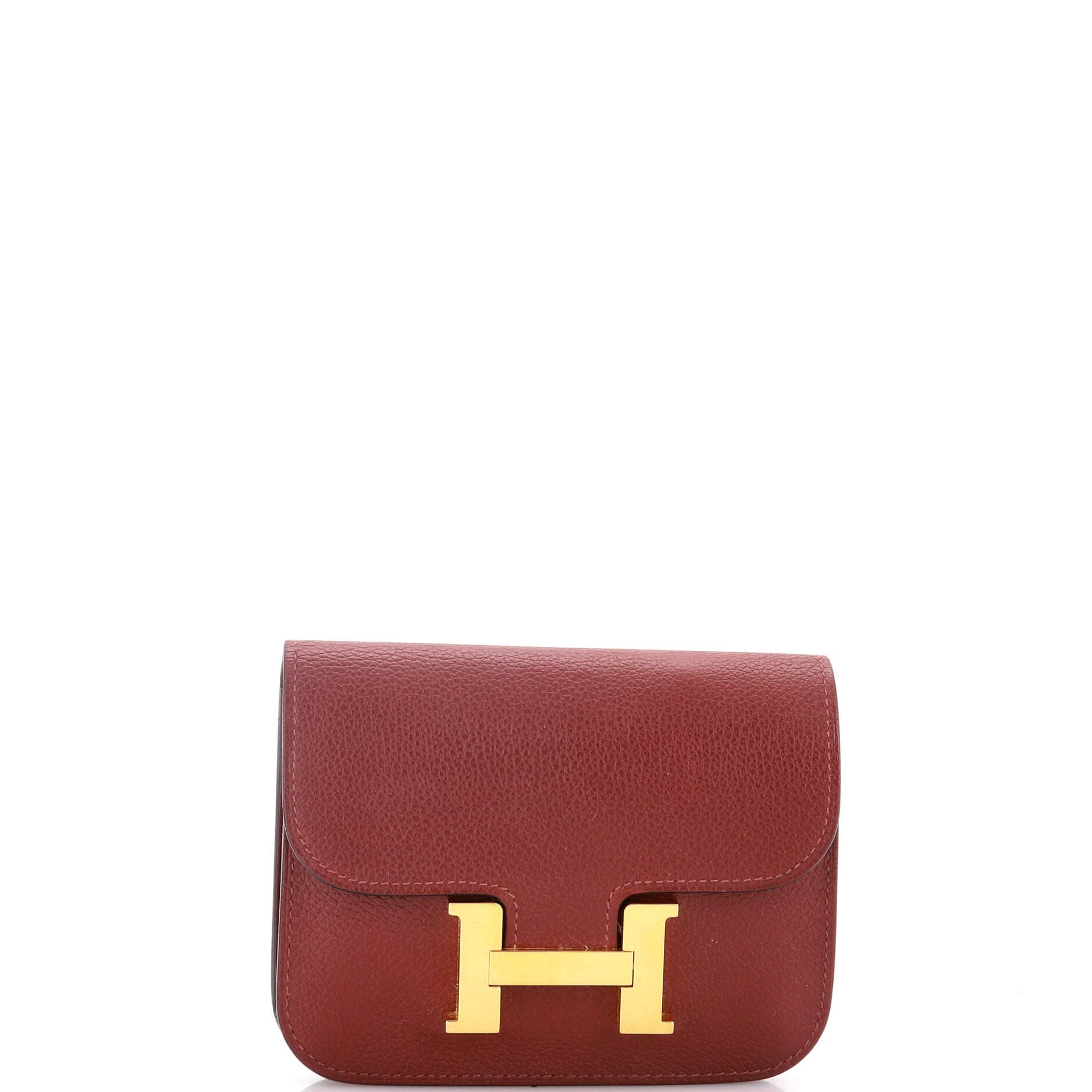 Pre-Owned Hermes Constance Slim Wallet Evercolor, Main, color, 