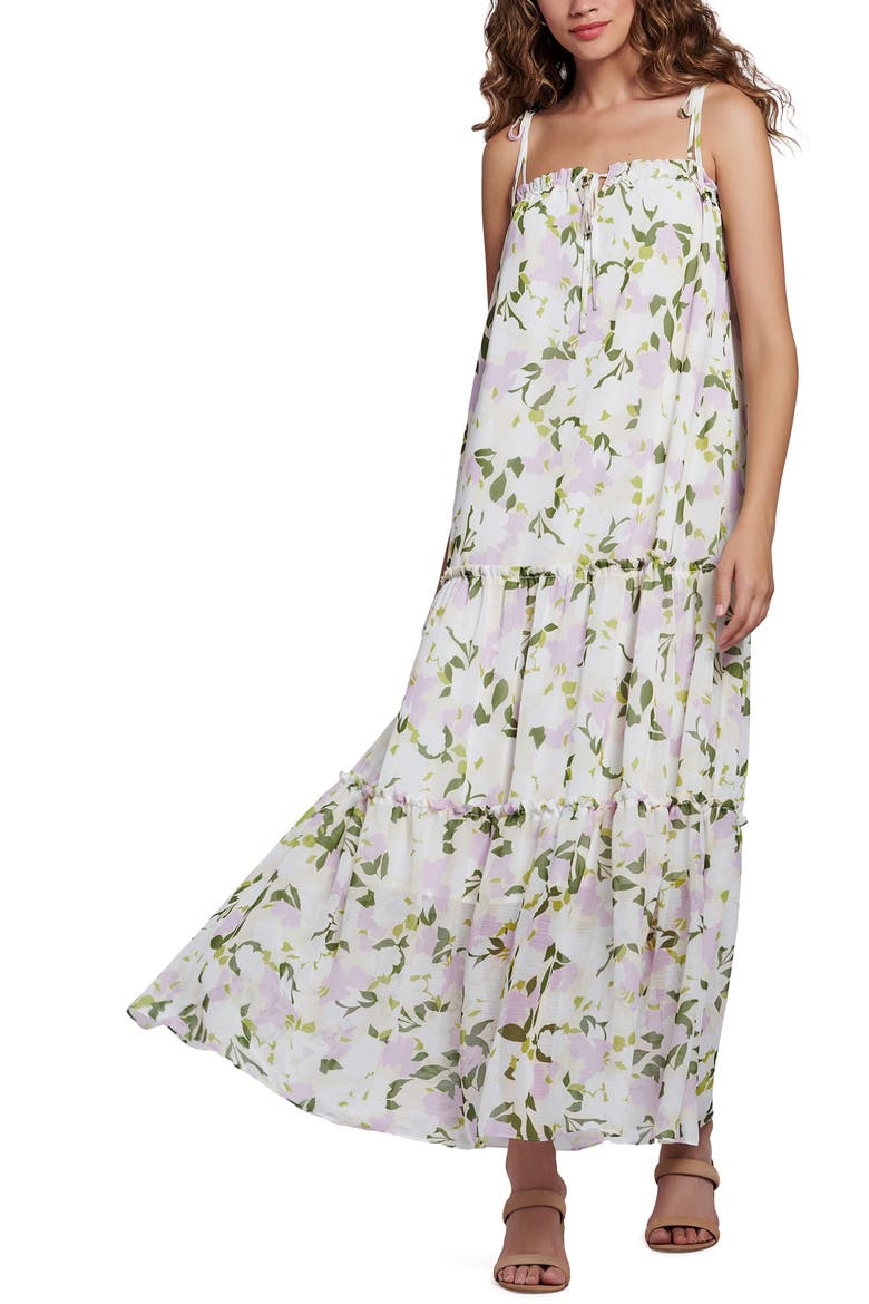 Sweet Pea Floral Maxi Dress, Main, color, LAVENDER FLORAL