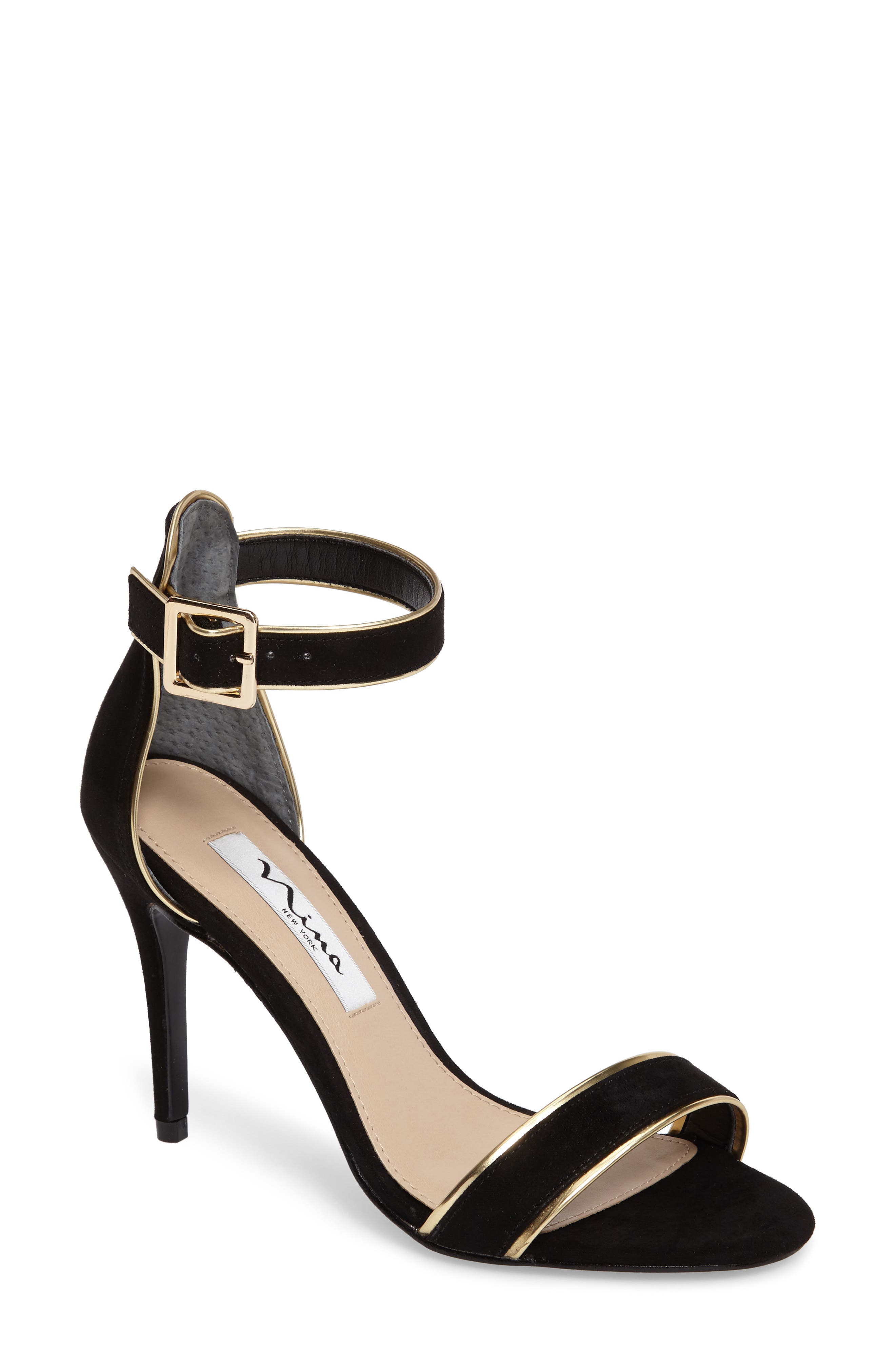 Nina Caela Ankle Strap Sandal, Main, color, 