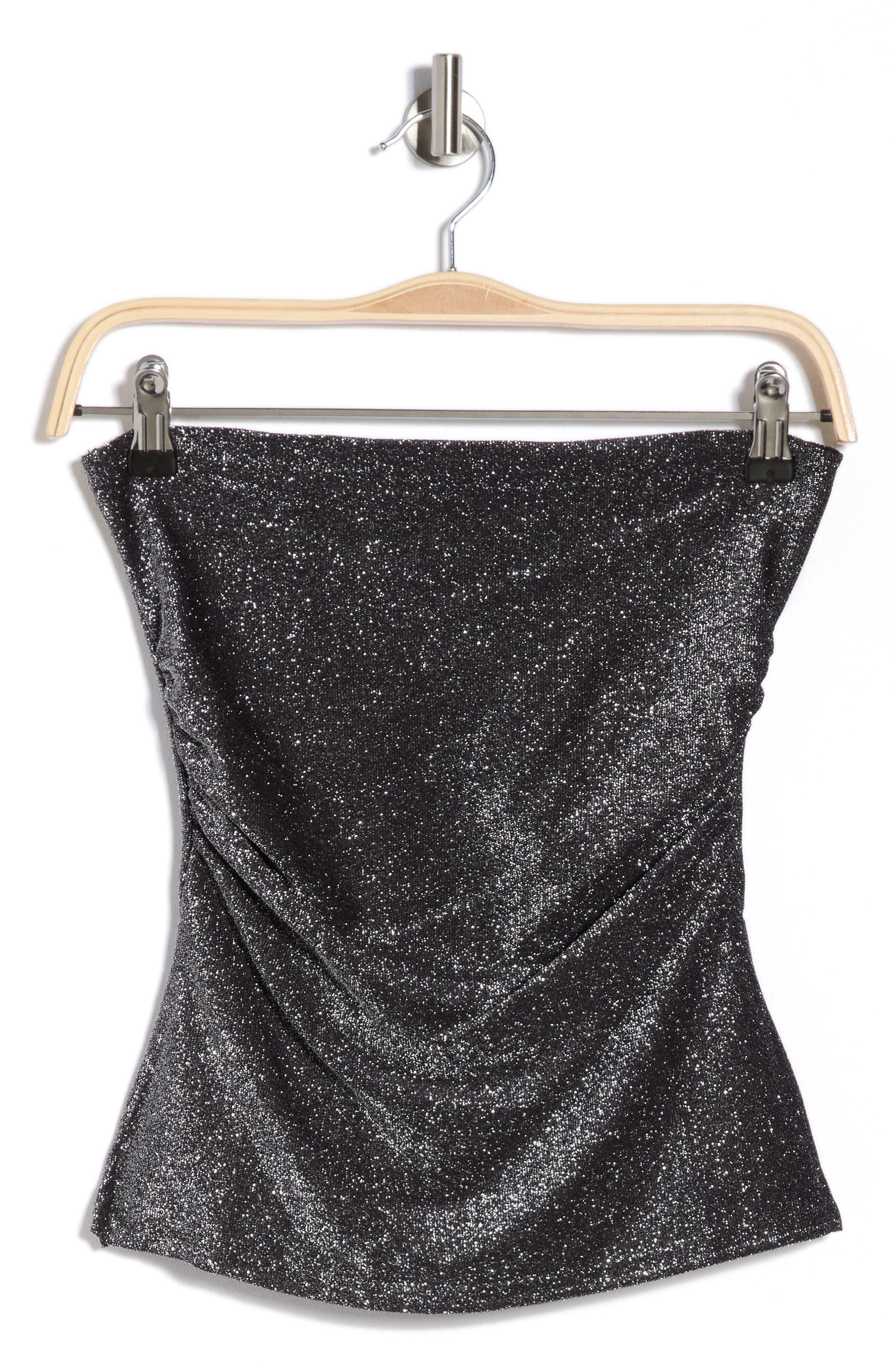 Madden Girl Metallic Knit Tube Top