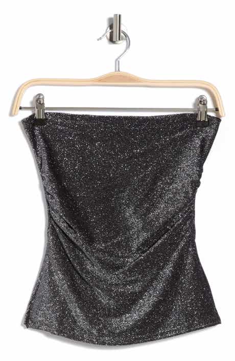 Madden Girl Metallic Knit Tube Top