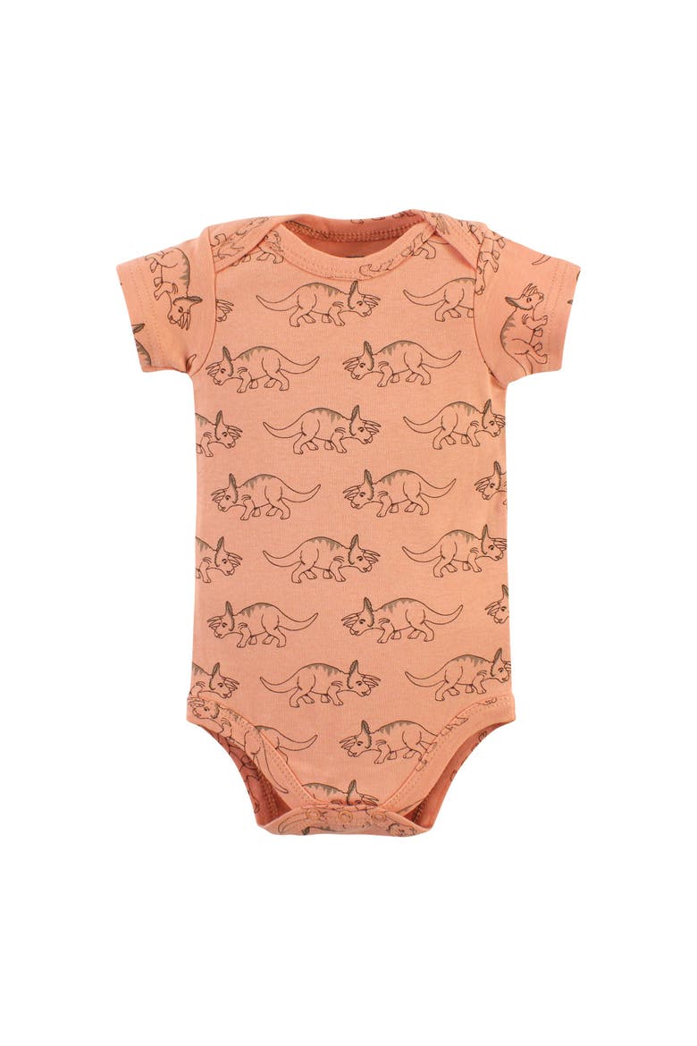 Five-Piece Set of Cotton Infant All-in-One Bodysuits, Alternate, color, Dinosaur Adventures 5-Pack