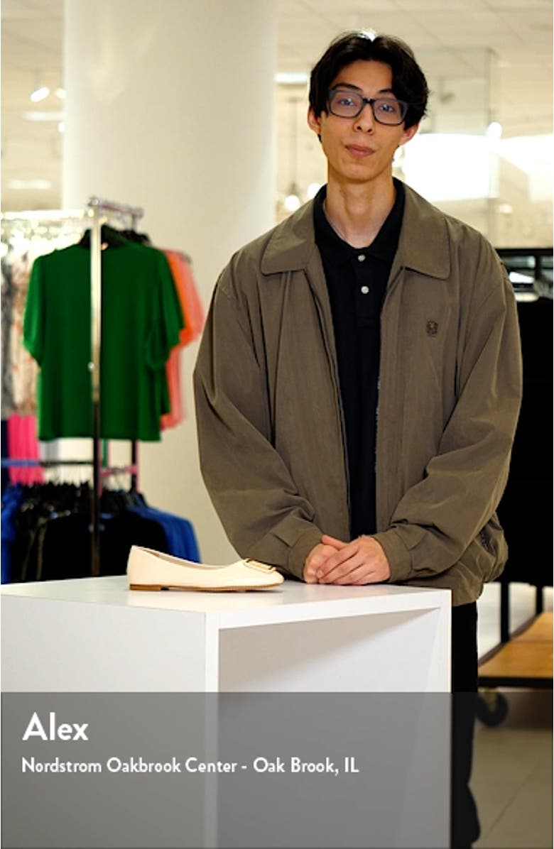 Georgia Square Toe Ballet Flat, sales video thumbnail