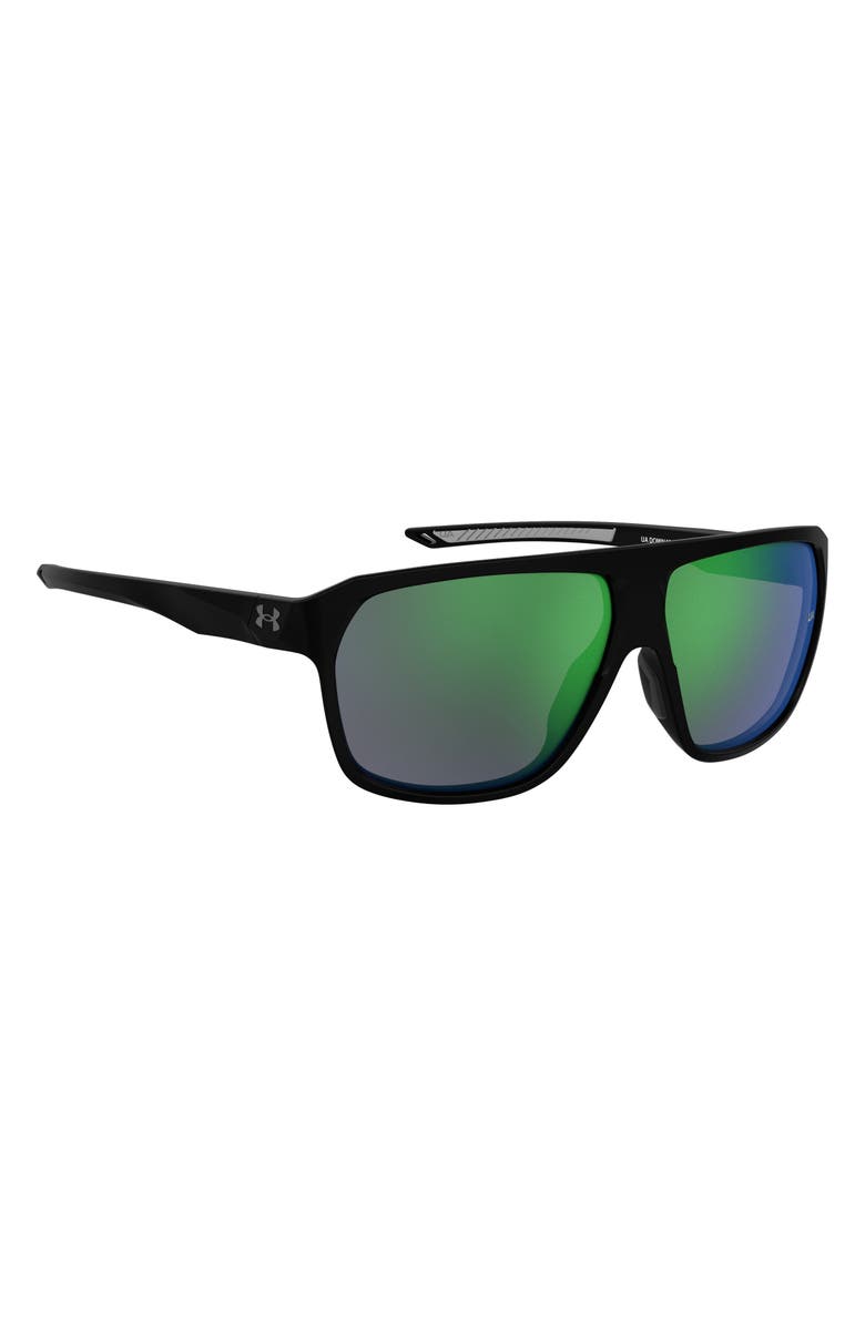 Under Armour Dominate 62mm Gradient Polarized Rectangular Sunglasses, Alternate, color,
