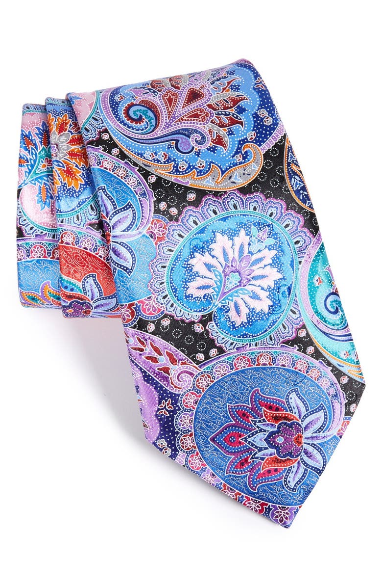 ZEGNA Ermenegildo Zegna 'Venticinque' Paisley Silk Tie, Main, color, 