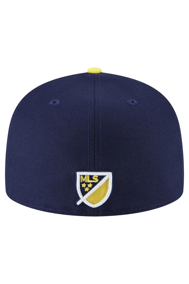 Men's New Era Navy Nashville SC Element Tech Pack 59FIFTY Fitted Hat, Alternate, color, Navy
