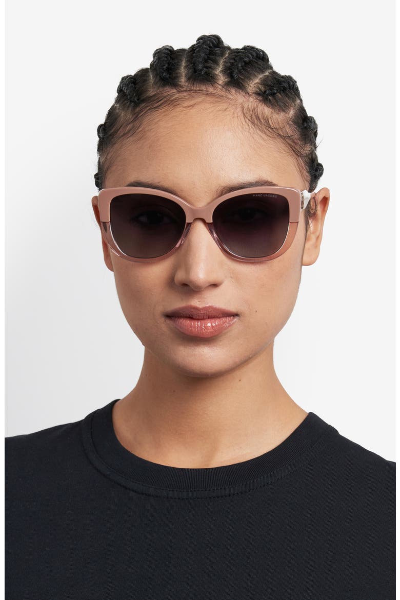 55mm Gradient Cat Eye Sunglasses, Alternate, color, 010A-9O