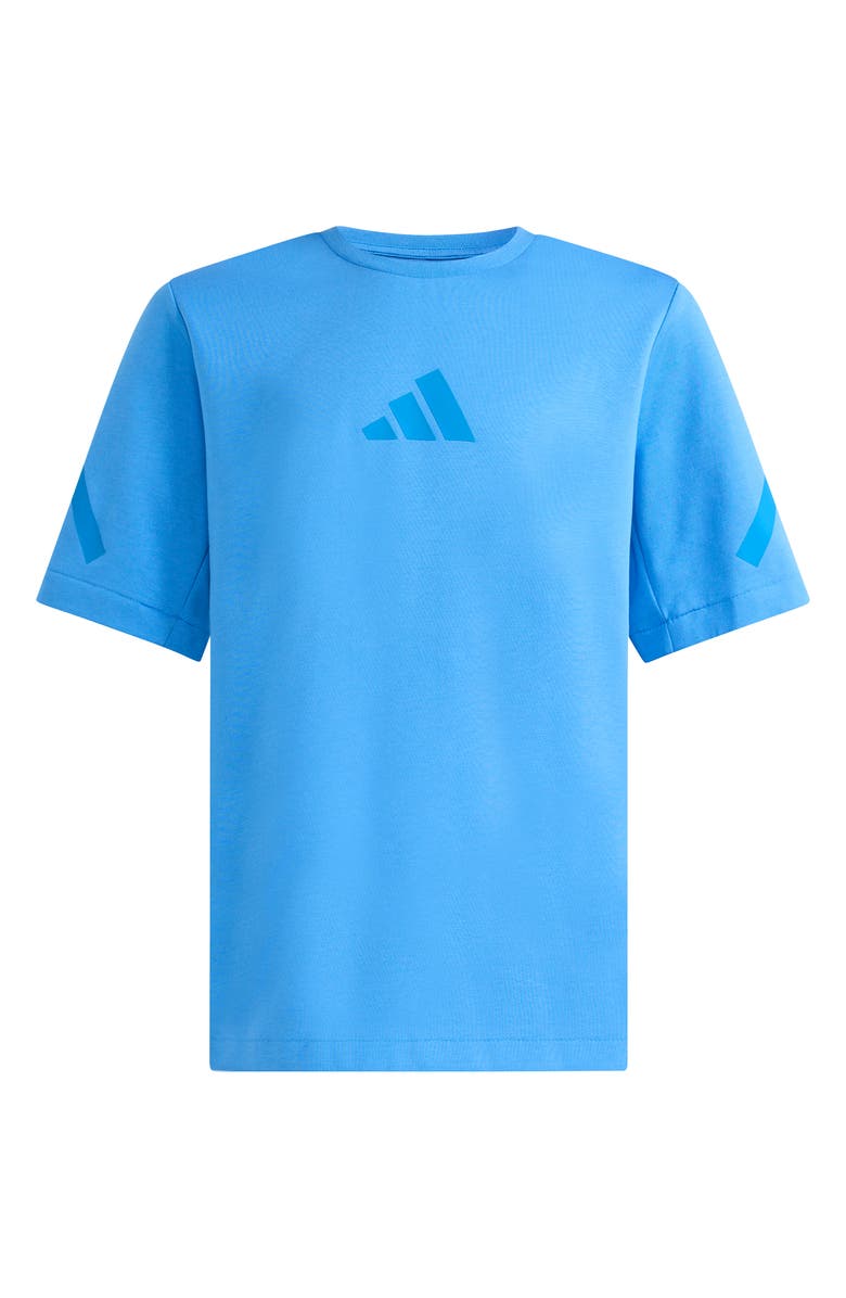 adidas Originals Kids' Z.N.E. Logo T-Shirt, Main, color, Ray Blue/ Bright Royal