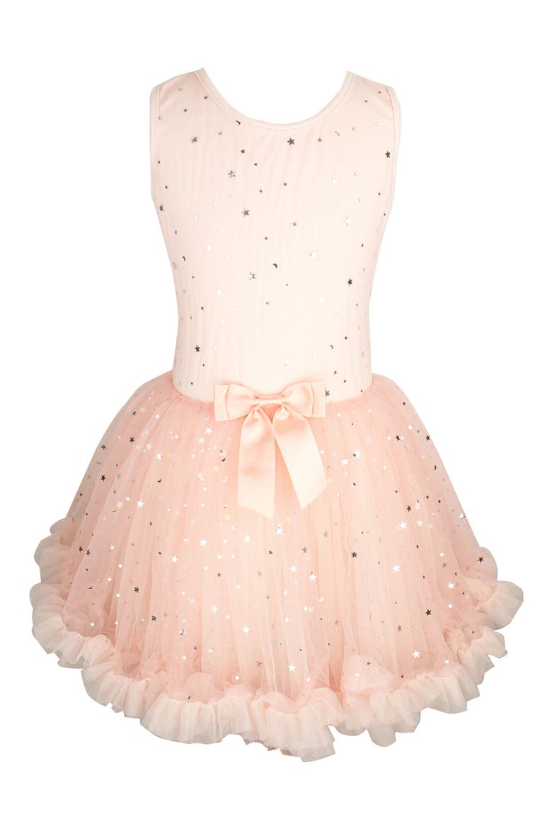 Metallic Stars Tutu Dress, Main, color, PINK