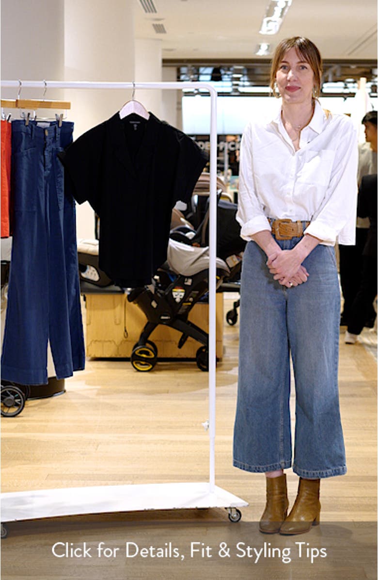 Notch Collar Roll Cuff Shirt, sales video thumbnail