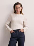 The Fold Ellesmere Plisse Blouse