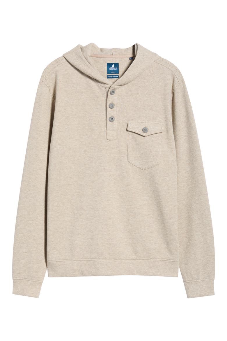 Henley Hoodie, Alternate, color, CREAM