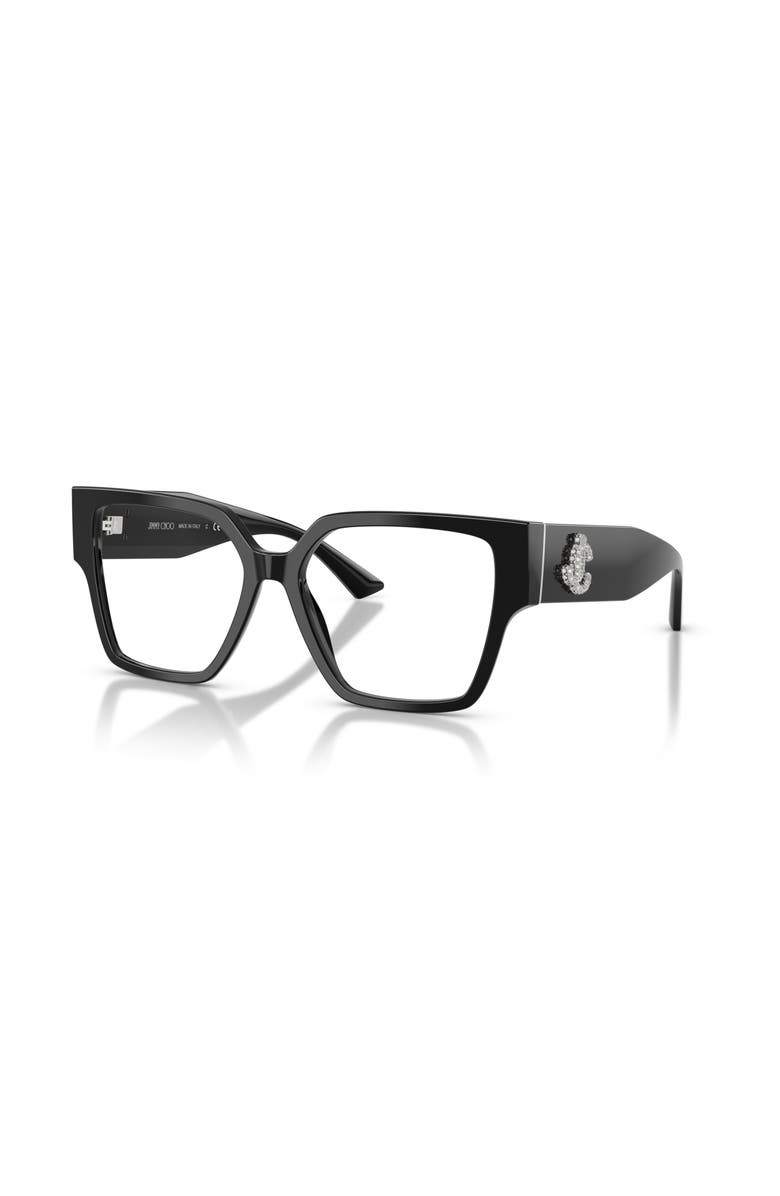 Jimmy Choo 55mm Square optical glasses, Main, color, Black