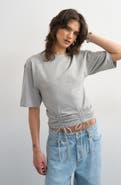Topshop Drawcord Detail Crop Top