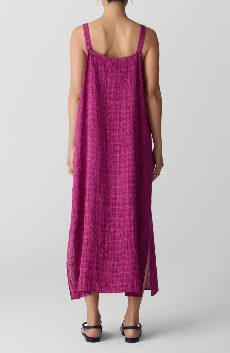 Eileen Fisher Square Neck Organic Linen Dress, Alternate, color,