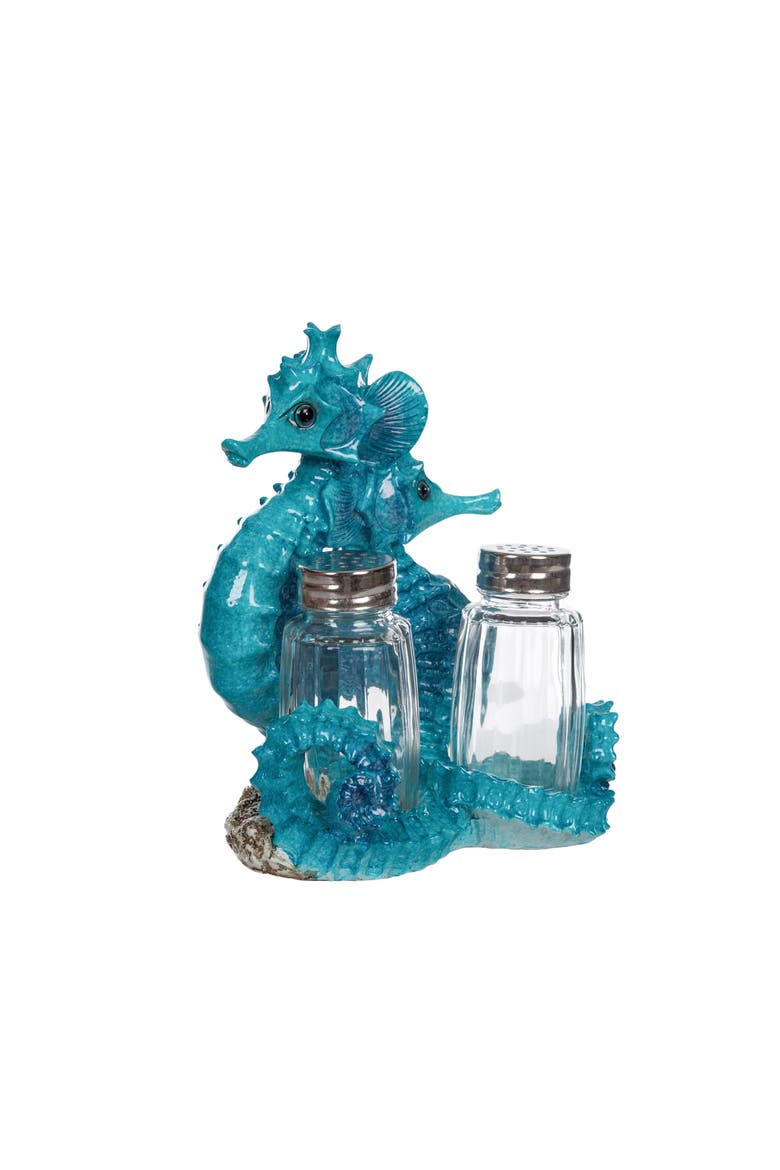Seahorse Salt & Pepper Shaker Set, Alternate, color, Blue