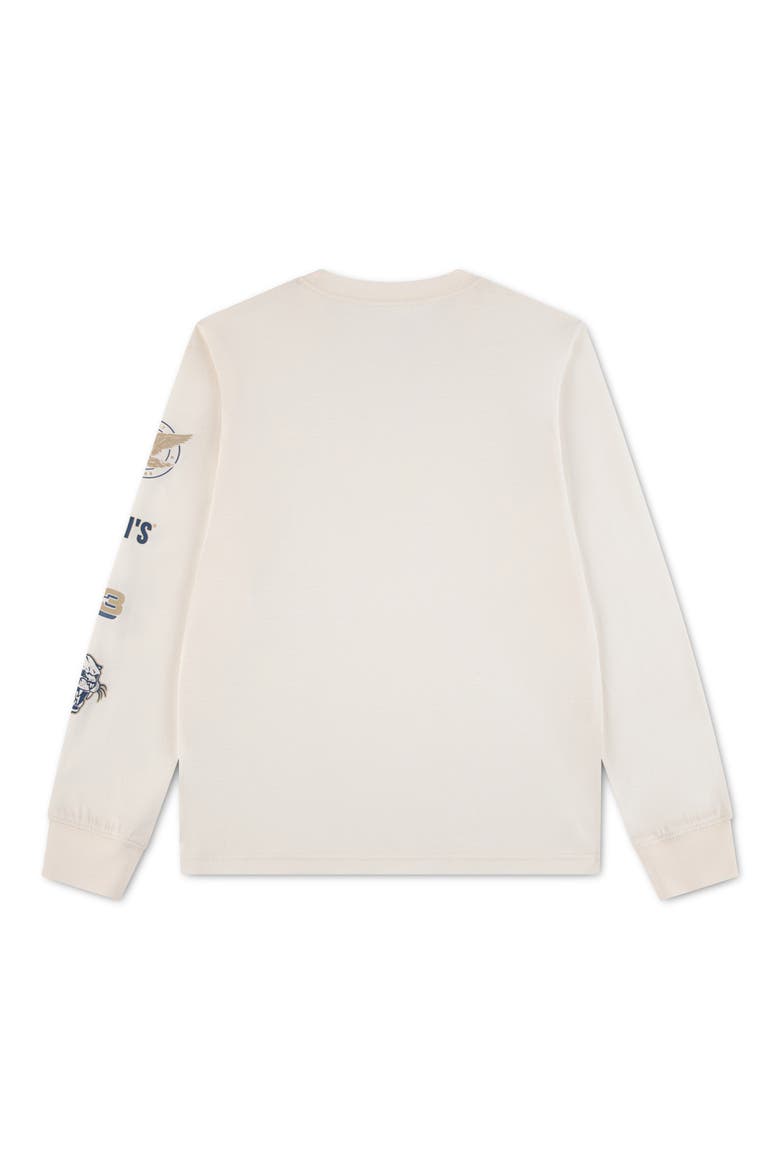 Kids' Collegiate Icons Logo Graphic Long Sleeve T-Shirt, Alternate, color, LEVI EGRET