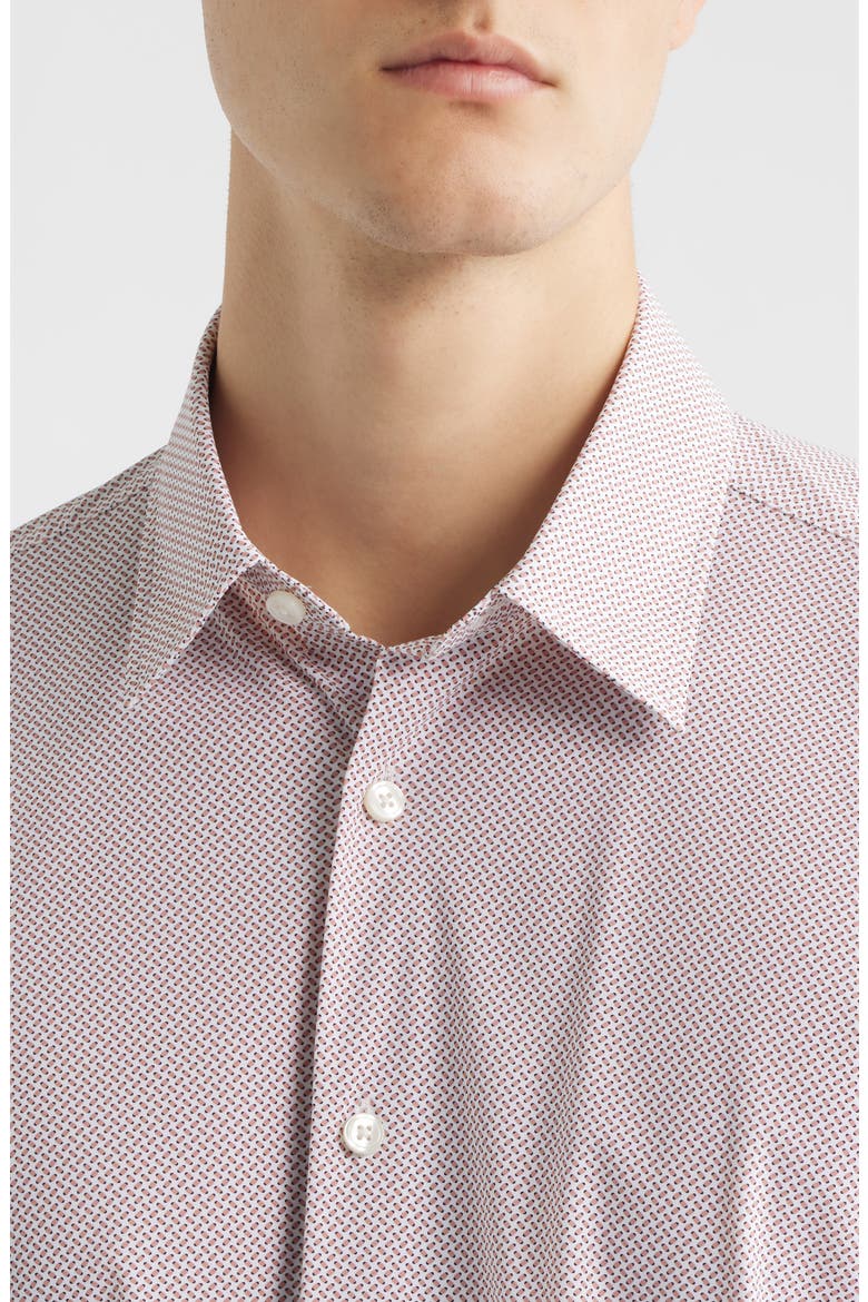 Liam Print Button Front Shirt, Alternate, color, LIGHT/ PASTEL PINK