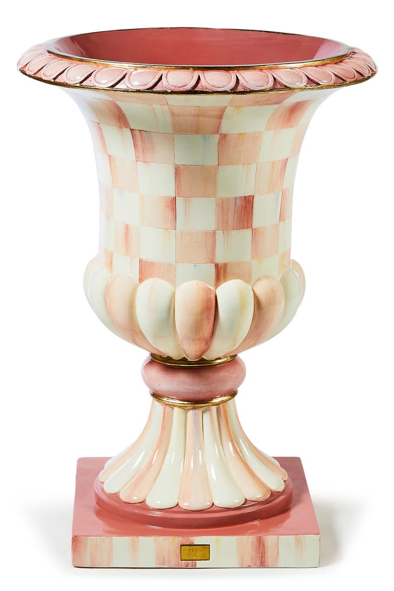 Rosy Check Pedestal Urn, Main, color, ROSY